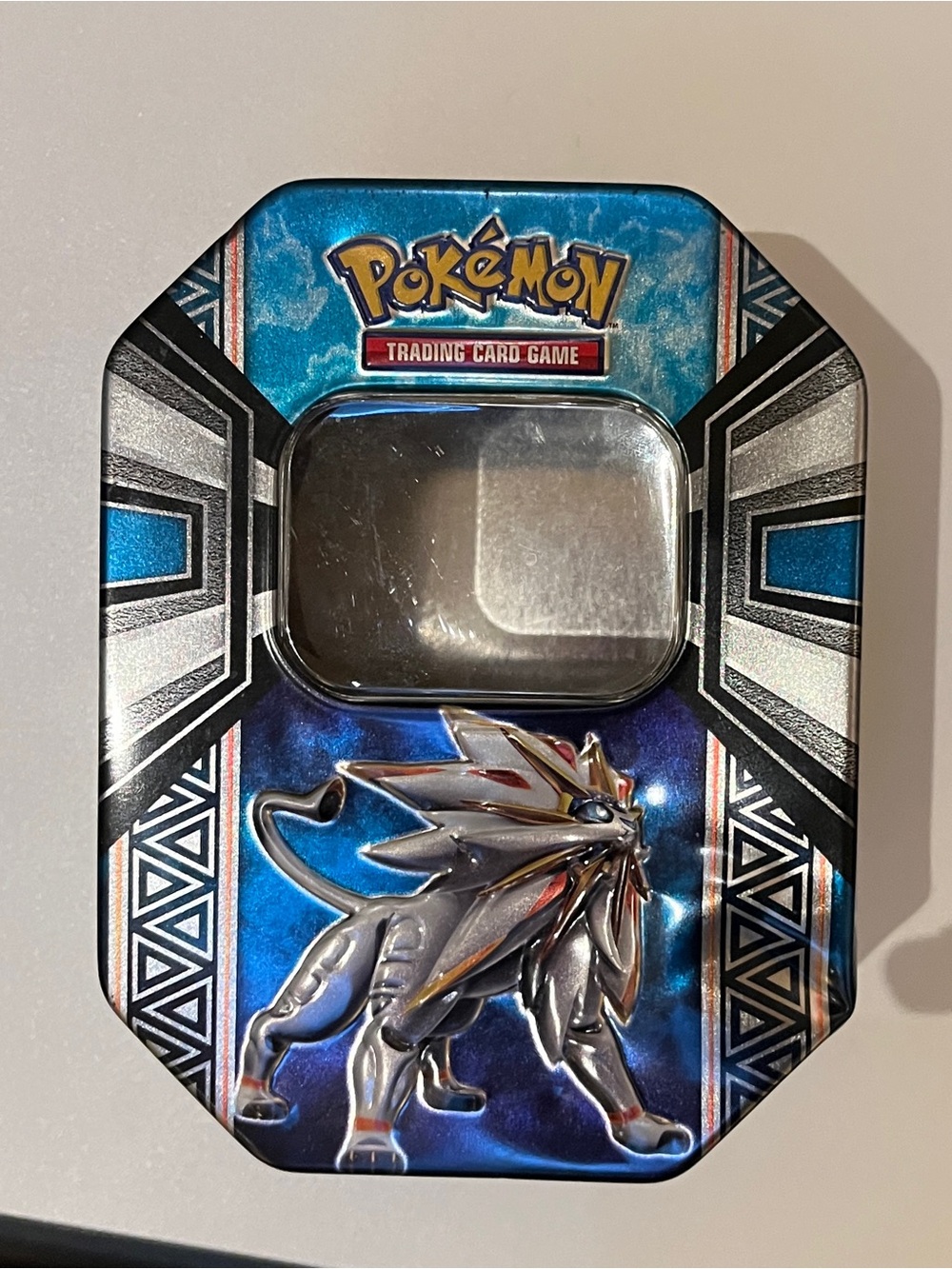 Pokemon Trading Card Game Tin Legend of Alola Solgaleo GX Empty No Cards 2017